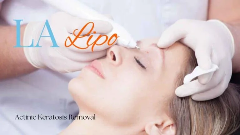 Woman receiving Actinic Keratosis Removal Treatment Leeds